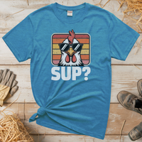 Sup Adult Tee - Heather Sapphire