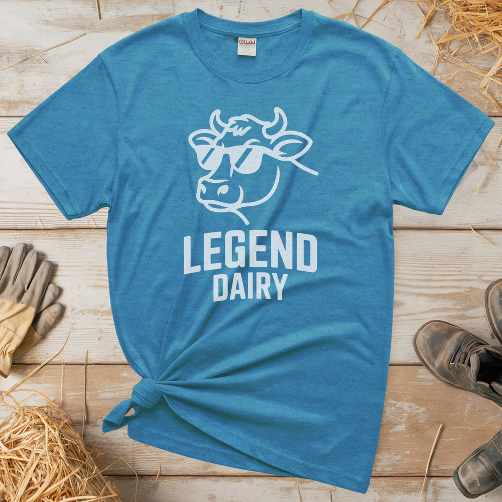 Legend Dairy Adult Tee - Heather Sapphire
