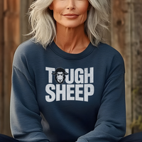Tough Sheep (Adult Sweatshirt) - Heather Sport Dark Navy