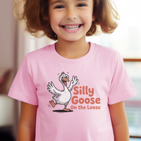 Silly Goose On The Loose Child - Light Pink