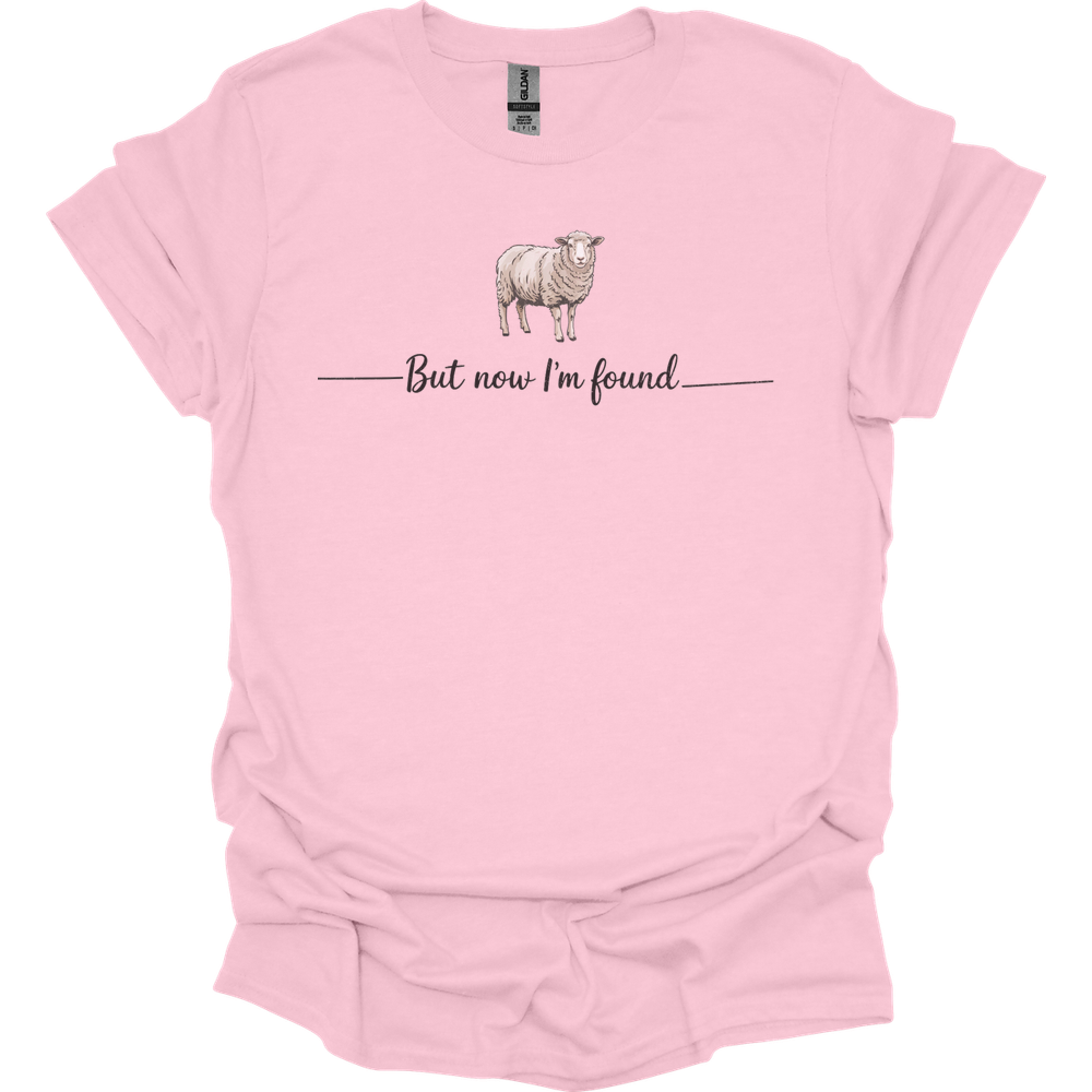 But Now Im Found Spiritual Sheep - Light Pink