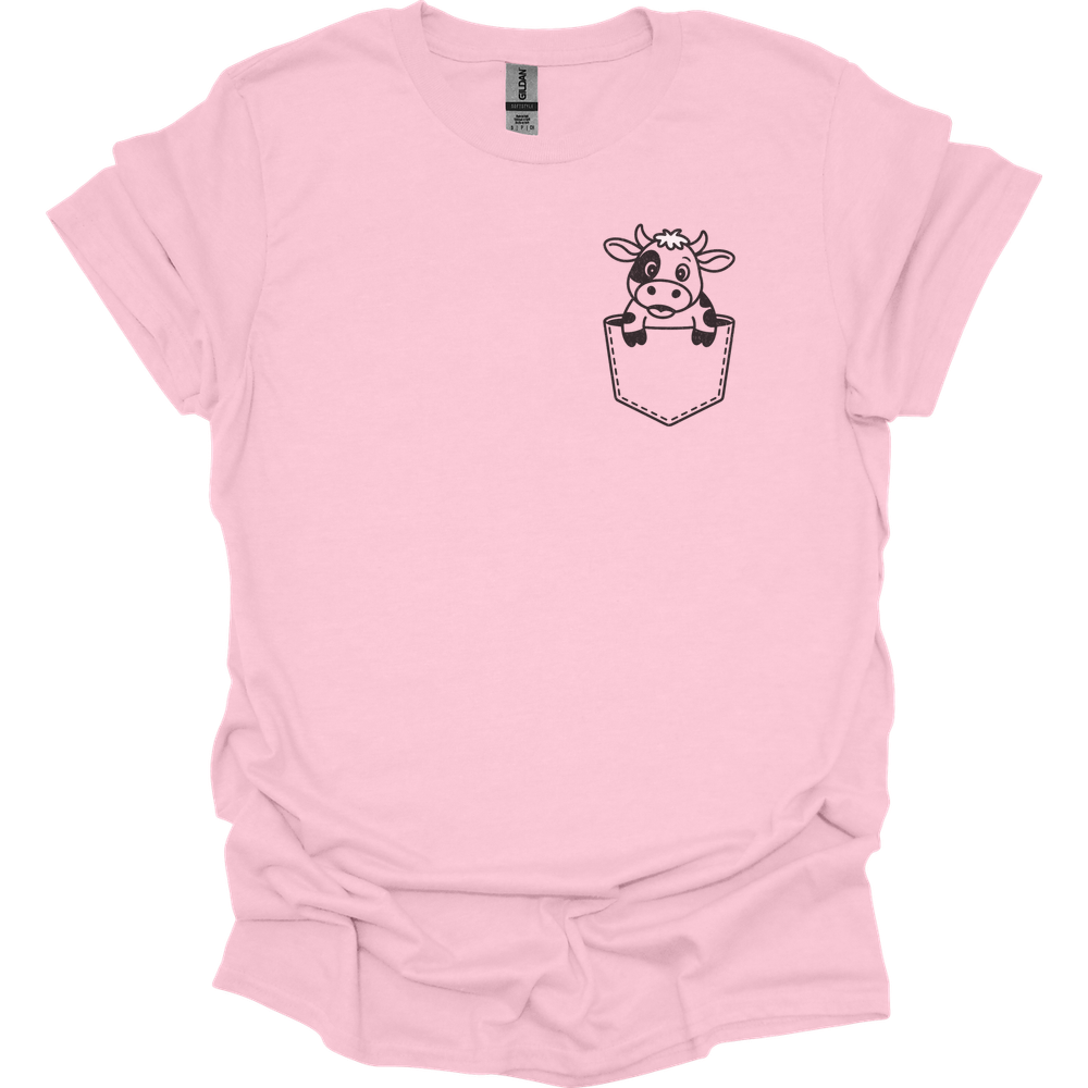 Cow In Pocket - Light Pink