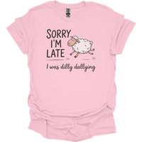 Dilly Dallying Sheep - Light Pink