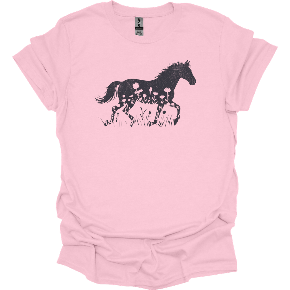 Flower Horse - Light Pink