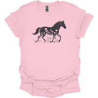 Flower Horse - Light Pink