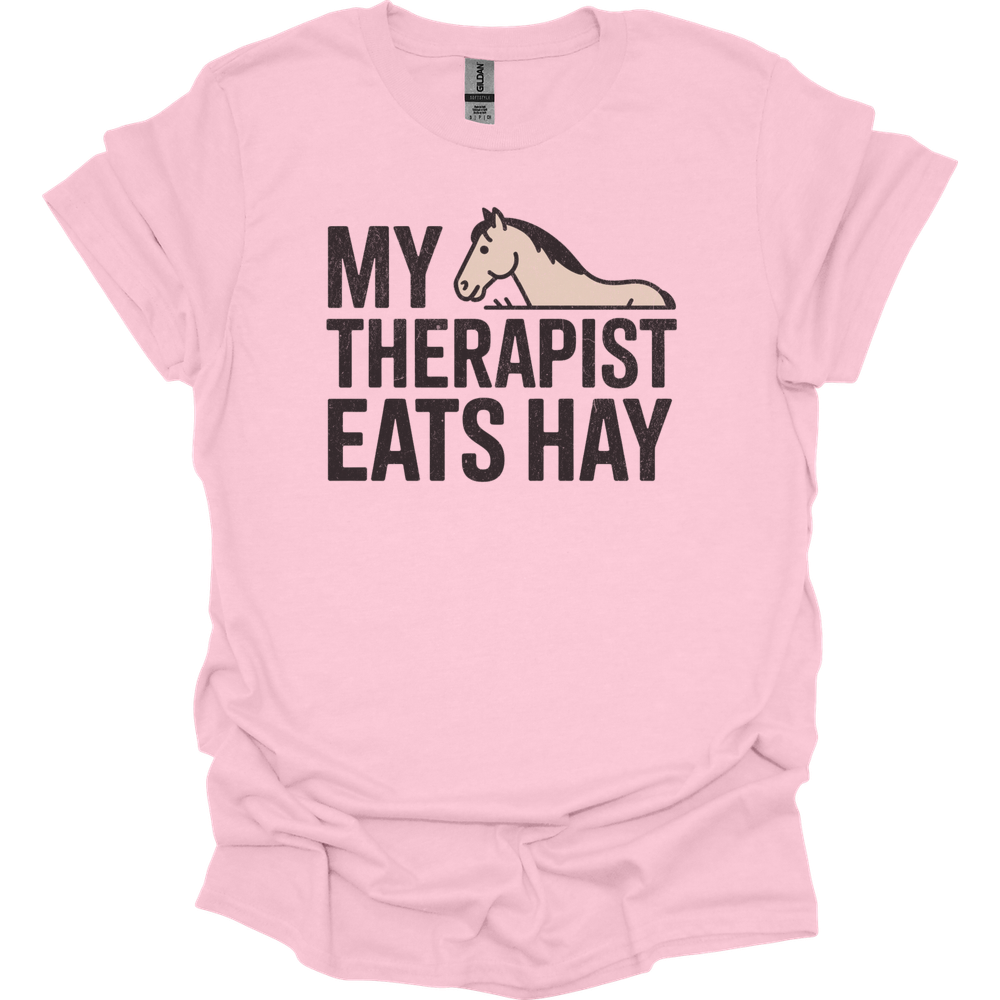 My Therapist Eats Hay - Light Pink