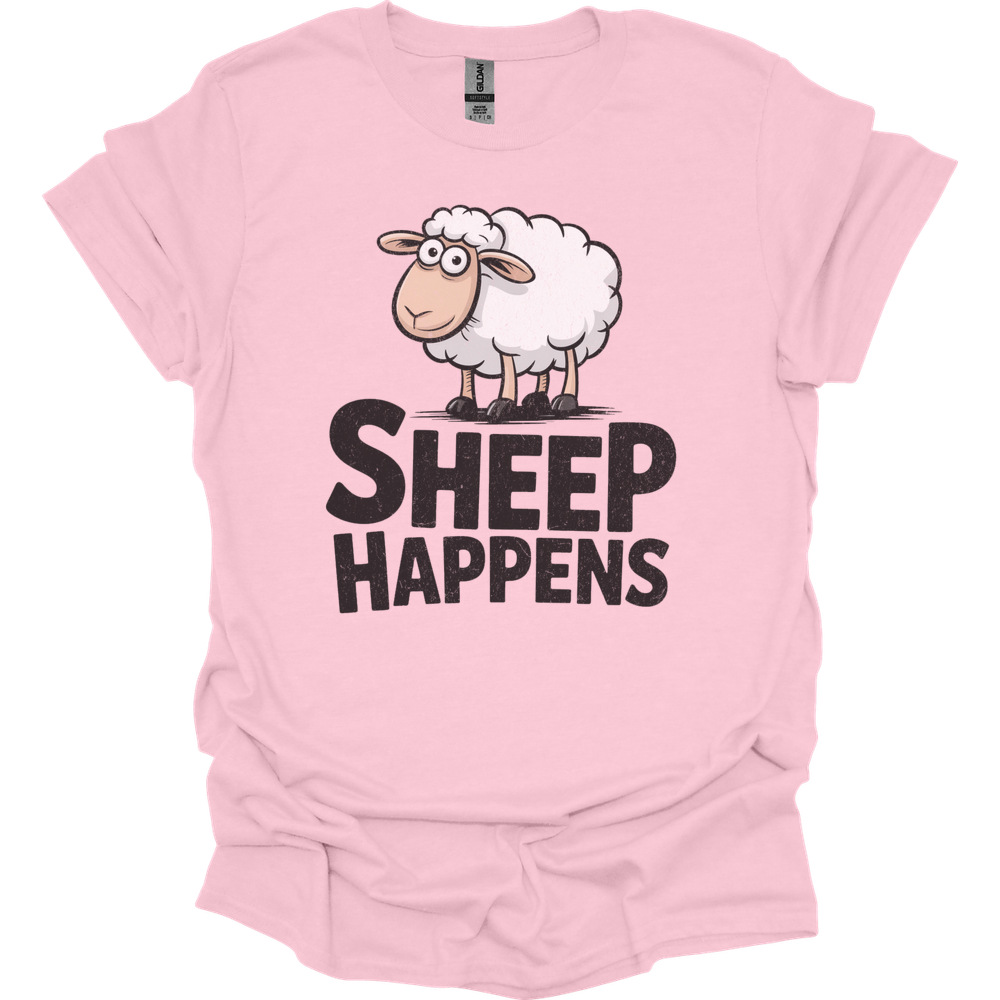 Sheep Happens - Light Pink