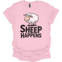 Sheep Happens - Light Pink