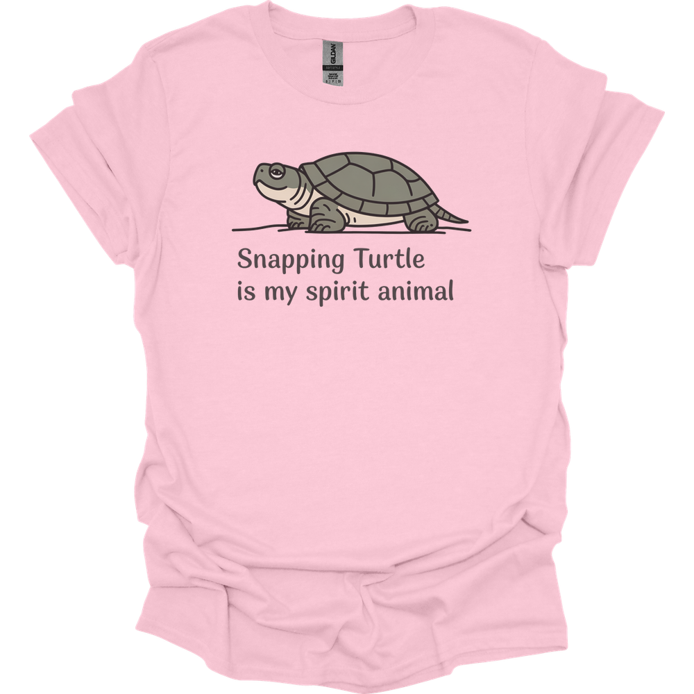 Snapping Turtle Is My Spirit Animal - Light Pink