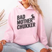 Bad Mother Chukker (Adult Hoodie) - Light Pink