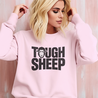 Tough Sheep (Adult Sweatshirt) - Light Pink