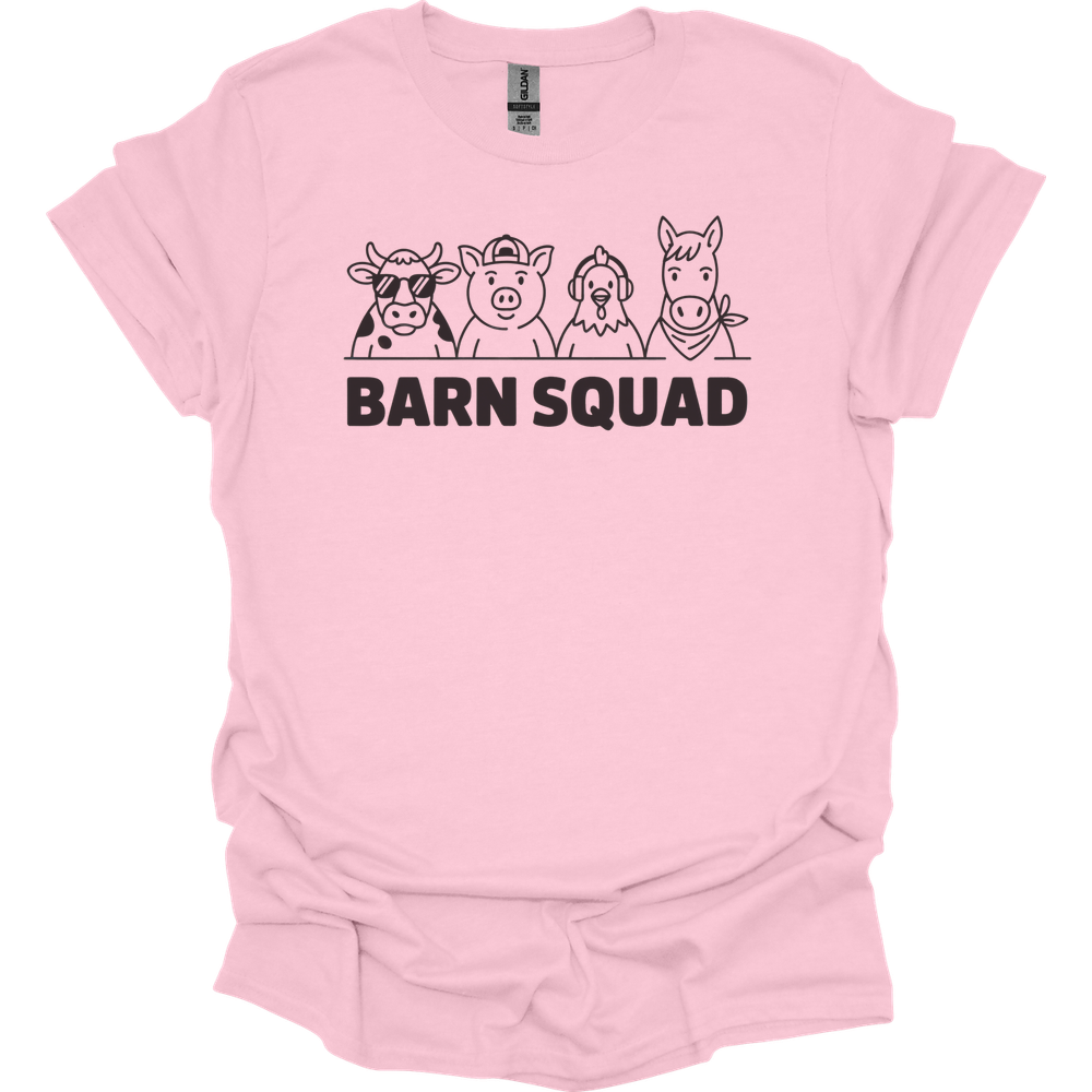 Barn Squad Adult Unisex Tee - Light Pink