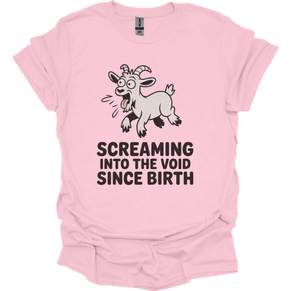 Screaming Into The Void Since Birth Adult Dark - Light Pink