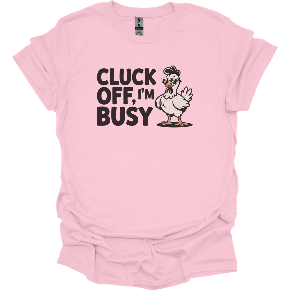 Cluck Off Im Busy Adult Dark - Light Pink