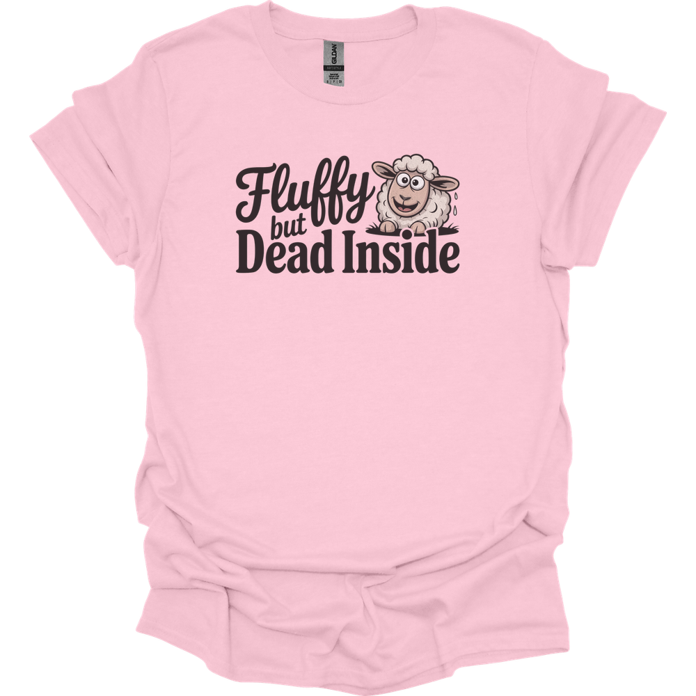 Fluffy But Dead Inside Adult Dark - Light Pink