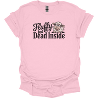 Fluffy But Dead Inside Adult Dark - Light Pink