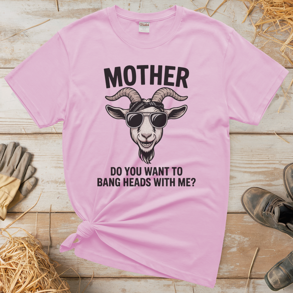 Do You Want To Bang Heads With Me (Adult Unisex T-Shirt) - Light Pink