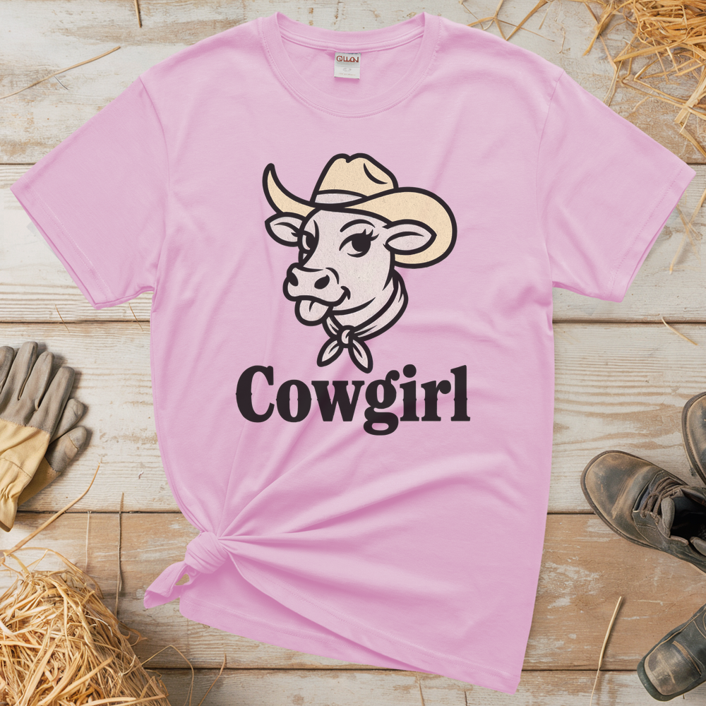 Cowgirl (Adult Unisex T-Shirt) - Light Pink