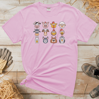 Barnyard Animals (Adult Unisex Tee) - Light Pink