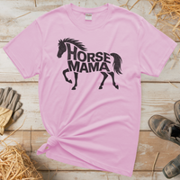 Horse Mama (Adult Unisex Tee) - Light Pink