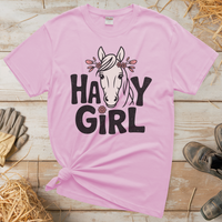 Hay Girl (Adult Unisex Tee) - Light Pink