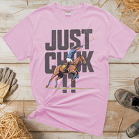 Just Chuk It Polo (Adult Unisex Tee) - Light Pink
