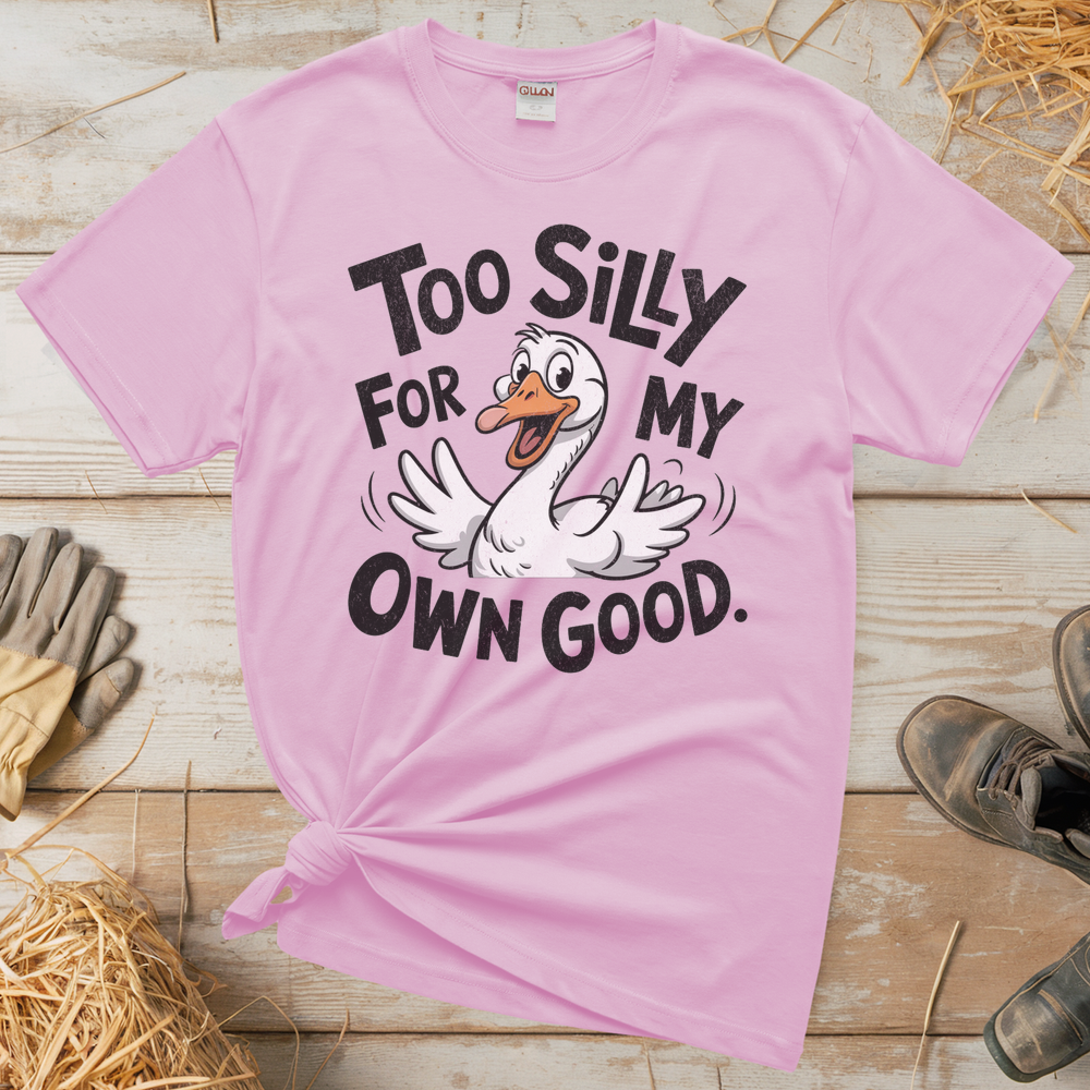 Silly Goose (Adult Unisex Tee) - Light Pink