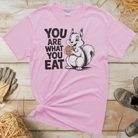 You Are What You Eat Nuts (Adult Unisex Tee) - Light Pink