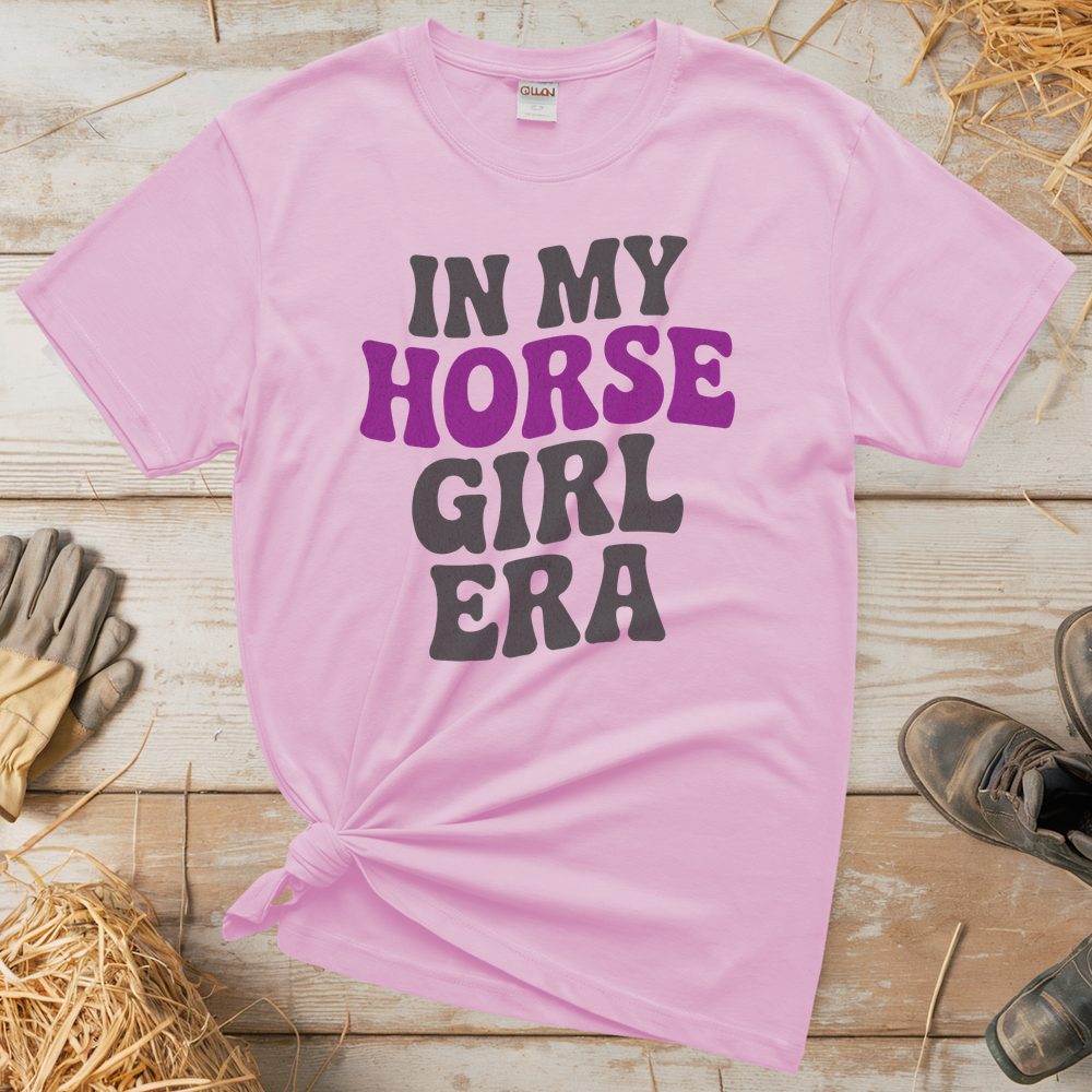 Horse Girl Era Tee - Light Pink