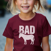 Bad Ass Child T Shirt - Maroon