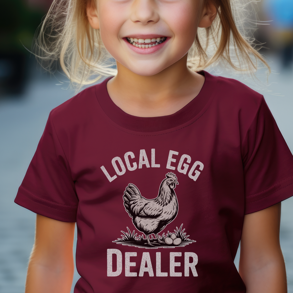 Local Egg Dealer Child - Maroon