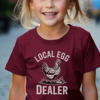 Local Egg Dealer Child - Maroon