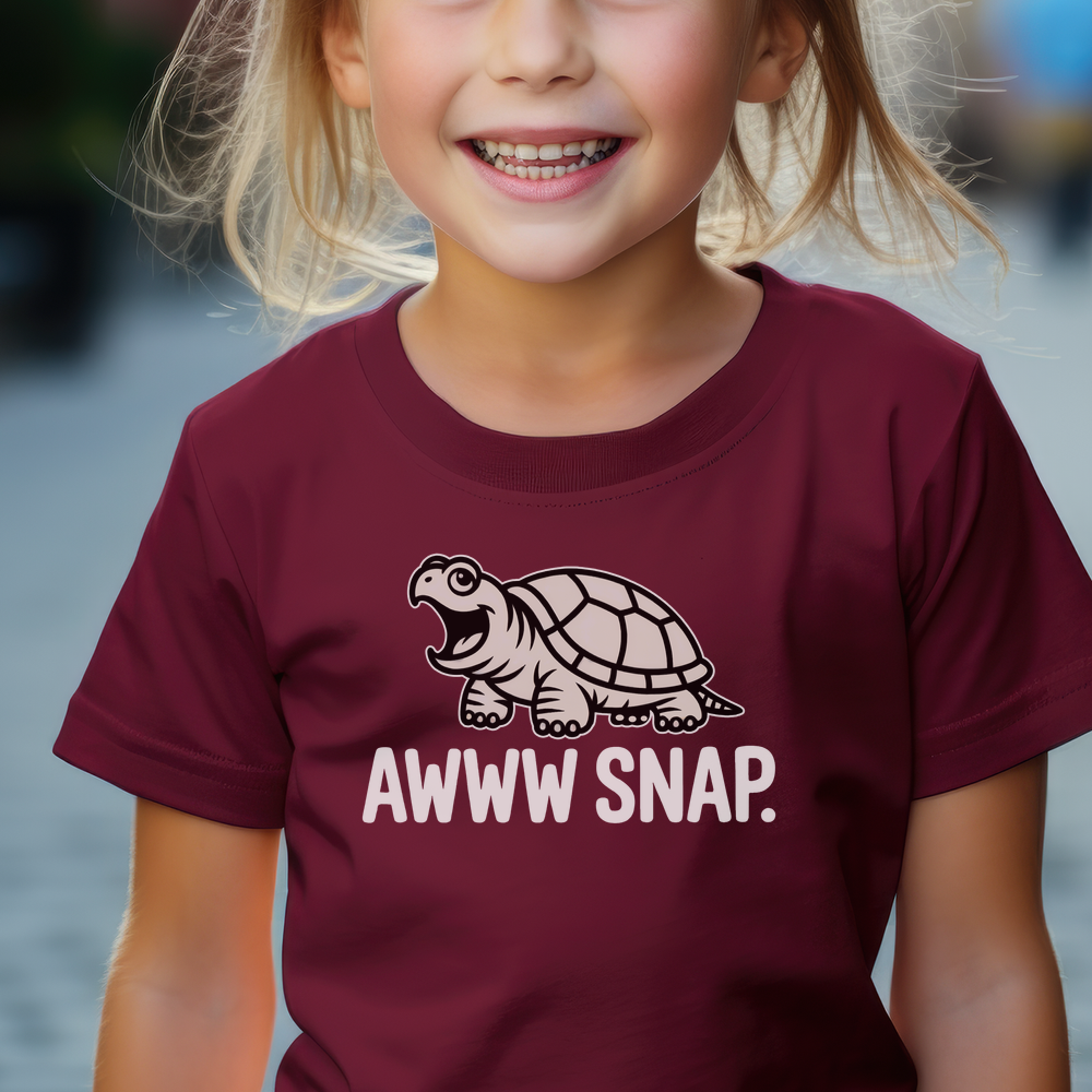 Awww Snap Child Dark - Maroon