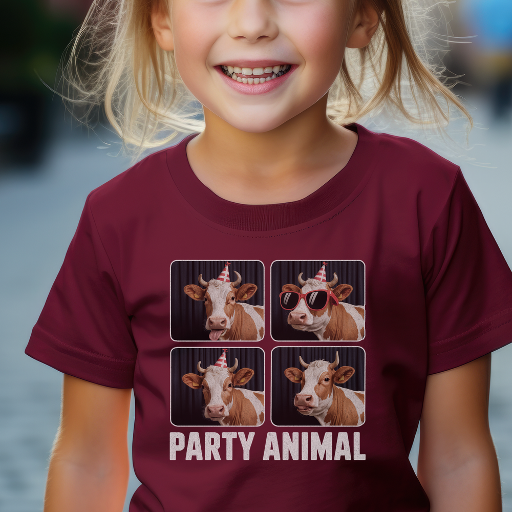 Party Animal Child Dark - Maroon