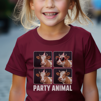 Party Animal Child Dark - Maroon