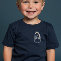 Horse In Pocket Toddler T Shirt - Navy