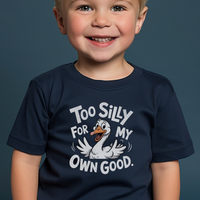 Silly Goose Toddler T Shirt - Navy