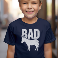 Bad Ass Child T Shirt - Navy