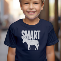 Smart Ass Child T Shirt - Navy