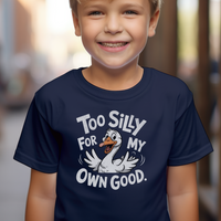Silly Goose Child T Shirt - Navy