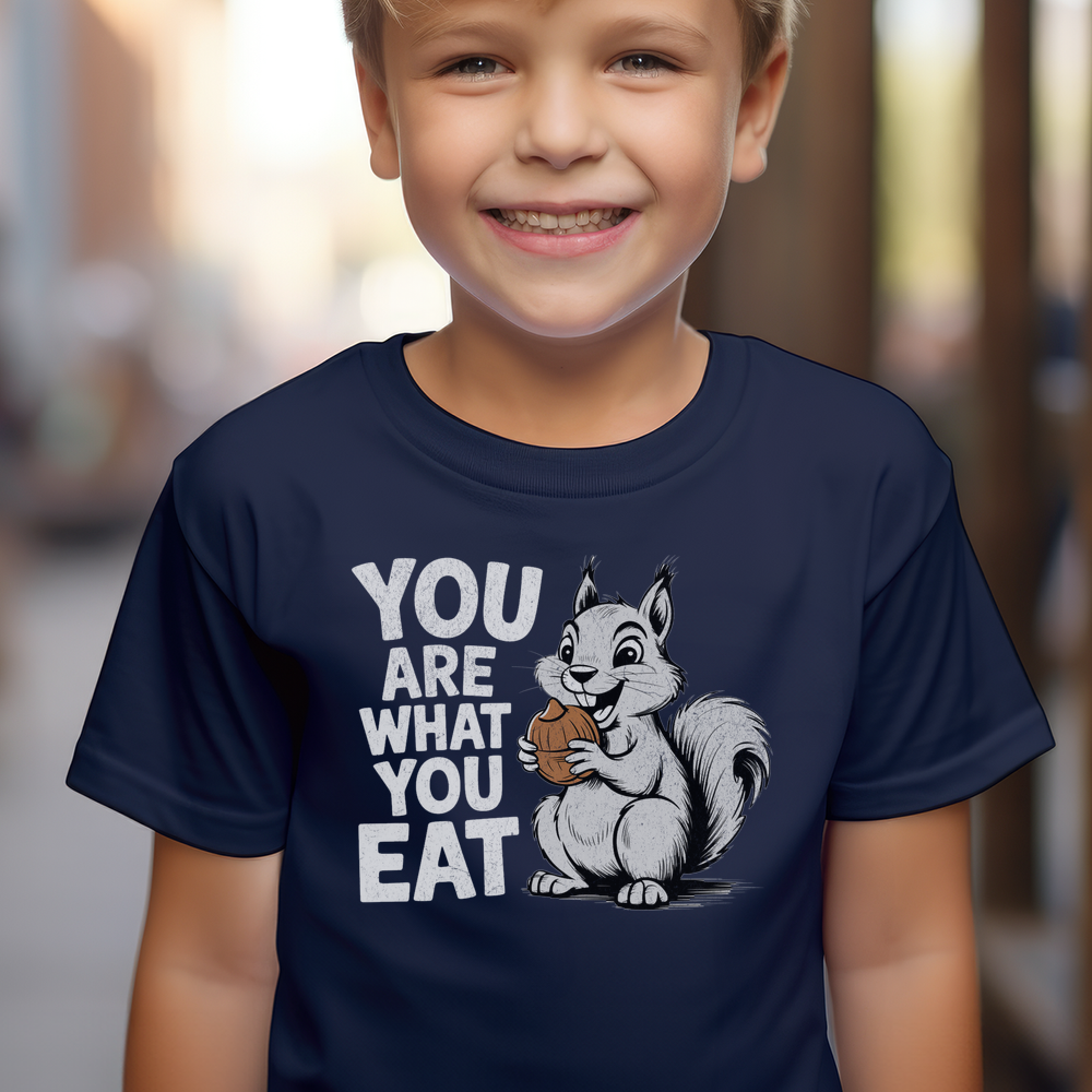 You Are What You Eat Child T Shirt - Navy