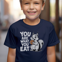 You Are What You Eat Child T Shirt - Navy