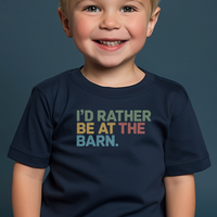 Id Rather Be At The Barn Toddler - Navy