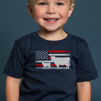 Usa Cow Toddler - Navy