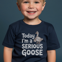 Today Im A Serious Goose Toddler - Navy