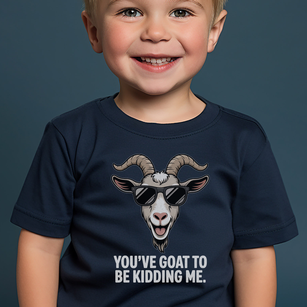 Youve Goat To Be Kidding Me Toddler - Navy
