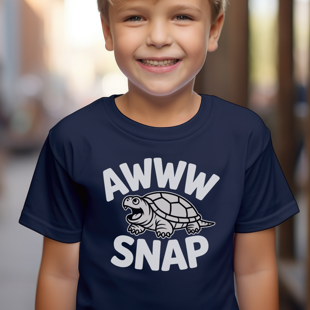 Awww Snapping Turtle Child Dark - Navy