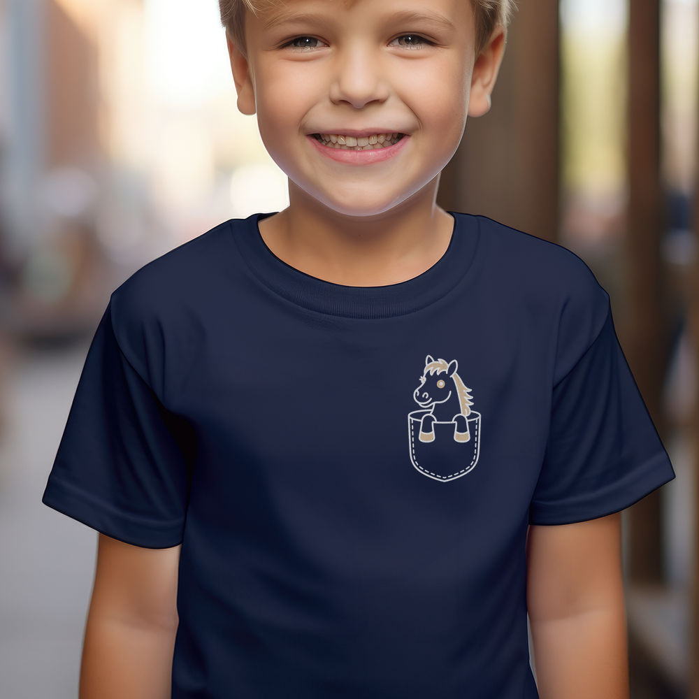 Horse In Pocket Child - Navy