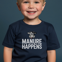 Manure Happens Toddler Tee - Navy