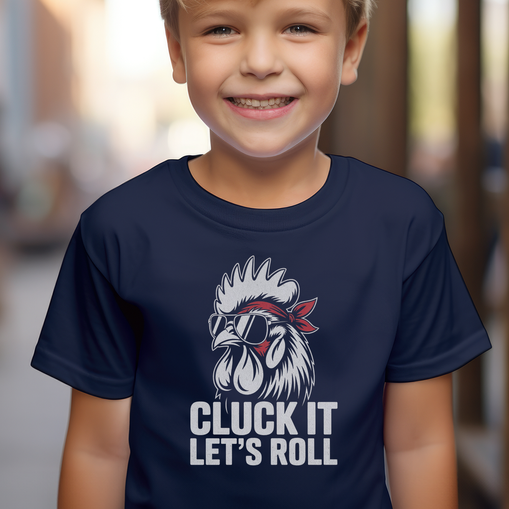 Lets Roll Child Tee - Navy